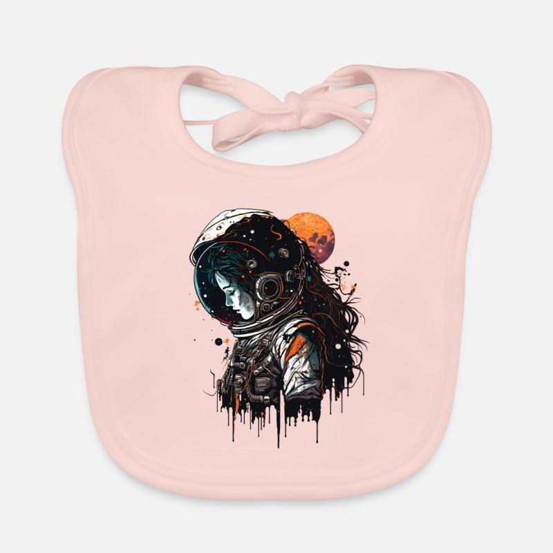 Gothic Astronaut Baby Bio-Lätzchen