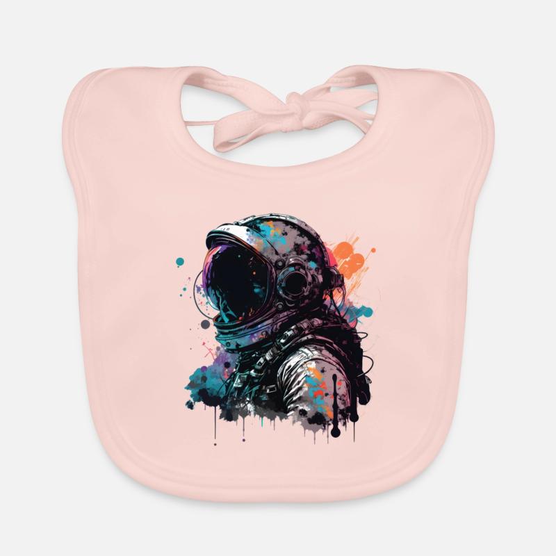 Gothic Astronaut Baby Bio-Lätzchen