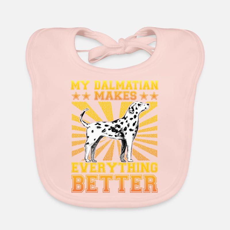 My Dalmatian makes everything better Baby Bio-Lätzchen