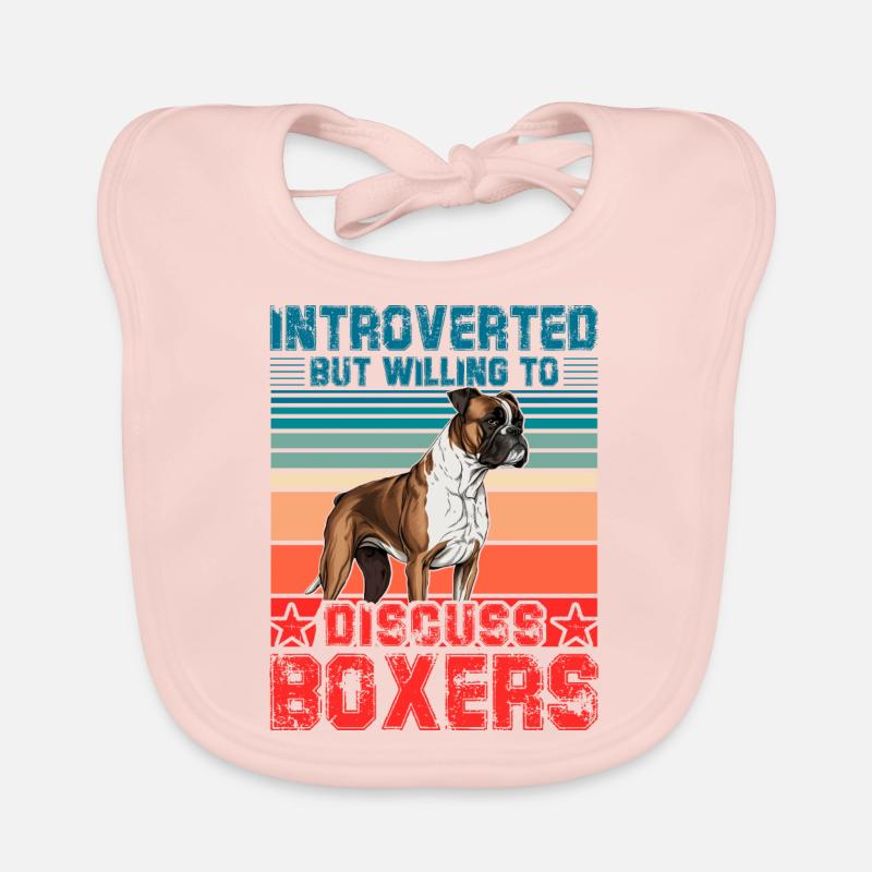 Introverted but willing to discuss Boxers Baby Bio-Lätzchen