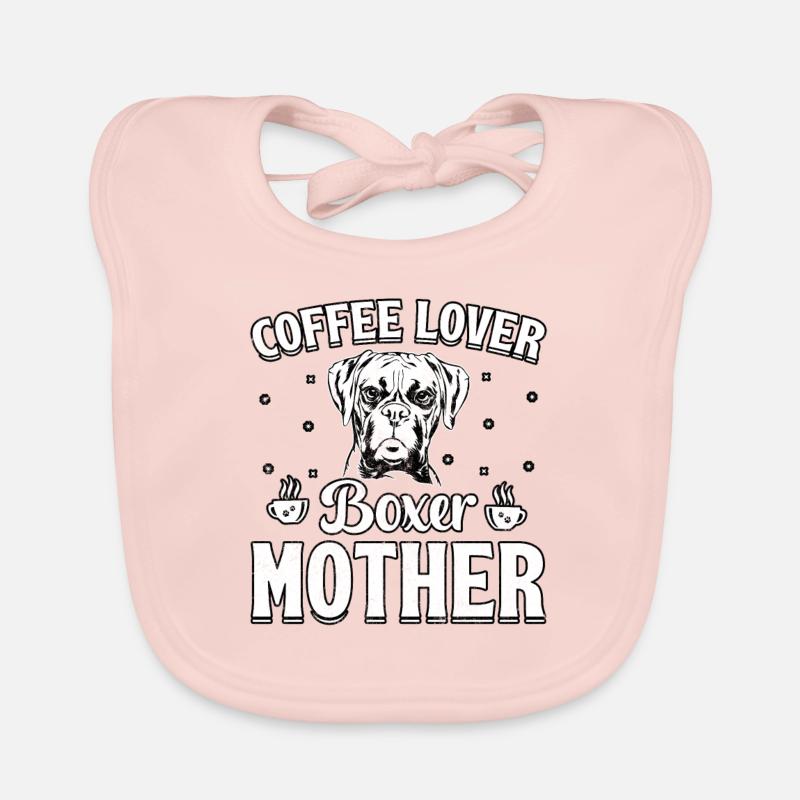 Amoureuse du café boxeuse mère Bavoir bio Bébé