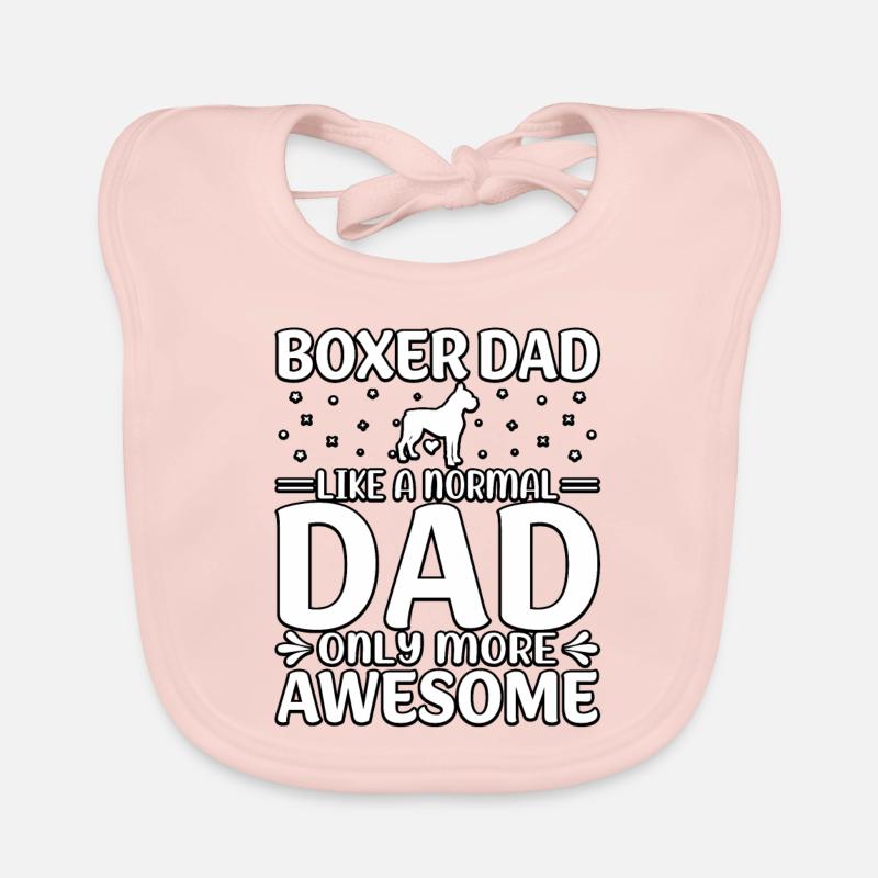 Boxer papa comme un papa normal seulement plus génial Bavoir bio Bébé