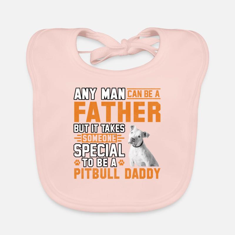 Pitbull Daddy Father Baby Bio-Lätzchen