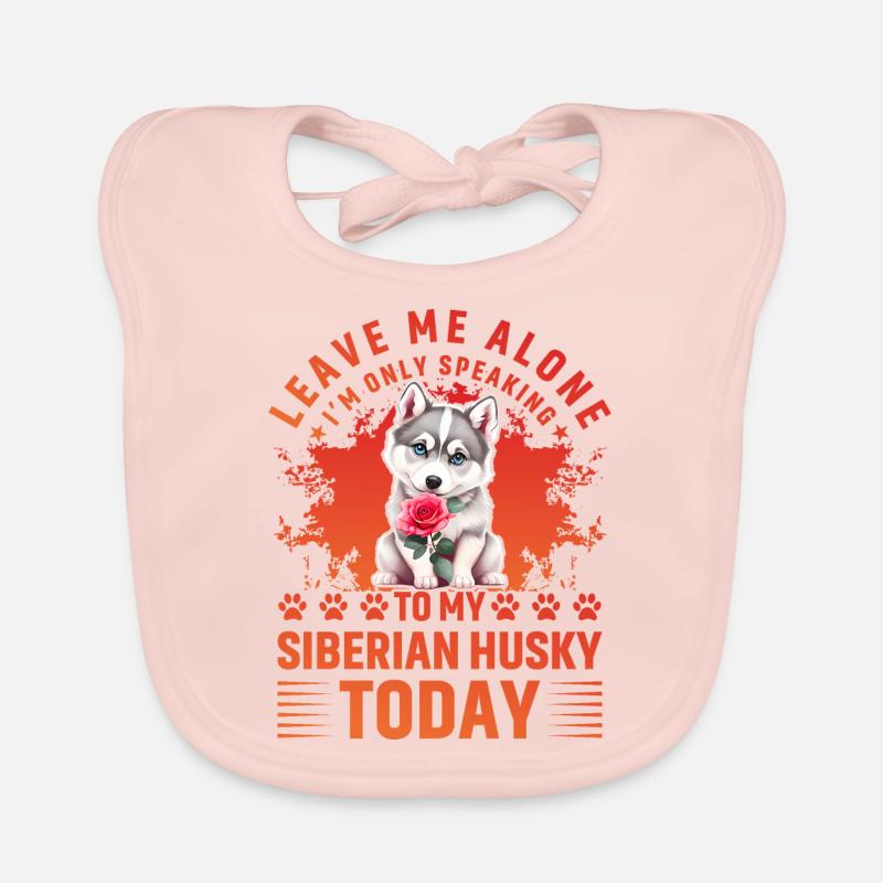 Husky drôle de dicton Bavoir bio Bébé
