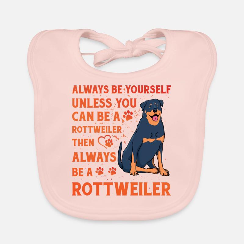 Rottweiler Lustiger Spruch Baby Bio-Lätzchen