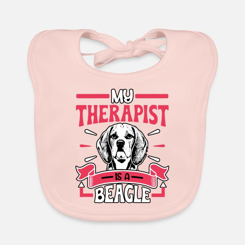 My therapist is a Beagle Baby Bio-Lätzchen