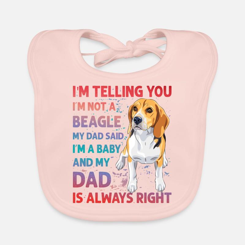 Beagle Lustiger Spruch Baby Bio-Lätzchen