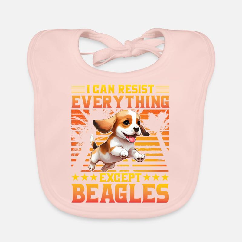 I can resist everything except Beagles Baby Bio-Lätzchen