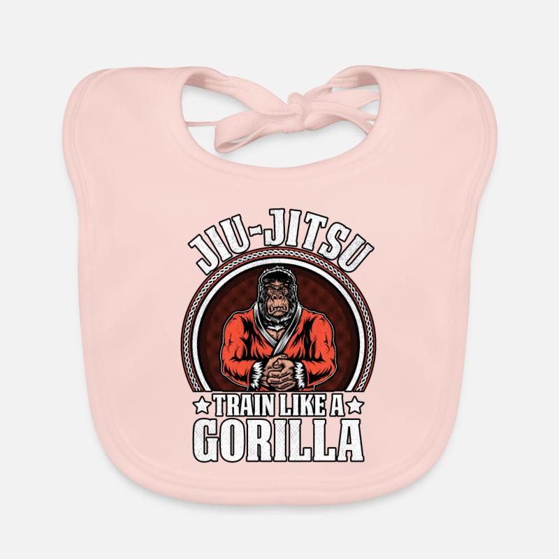 Entraînez-vous au jiu-jitsu comme un gorille Bavoir bio Bébé