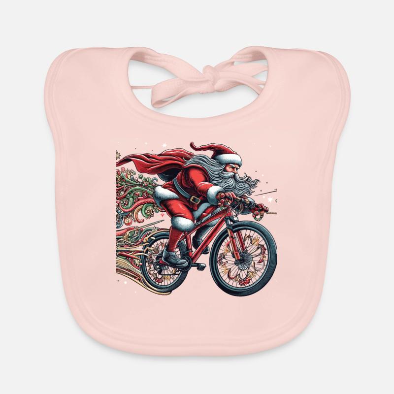 Père Noël Vélo de descente Noël Bavoir bio Bébé