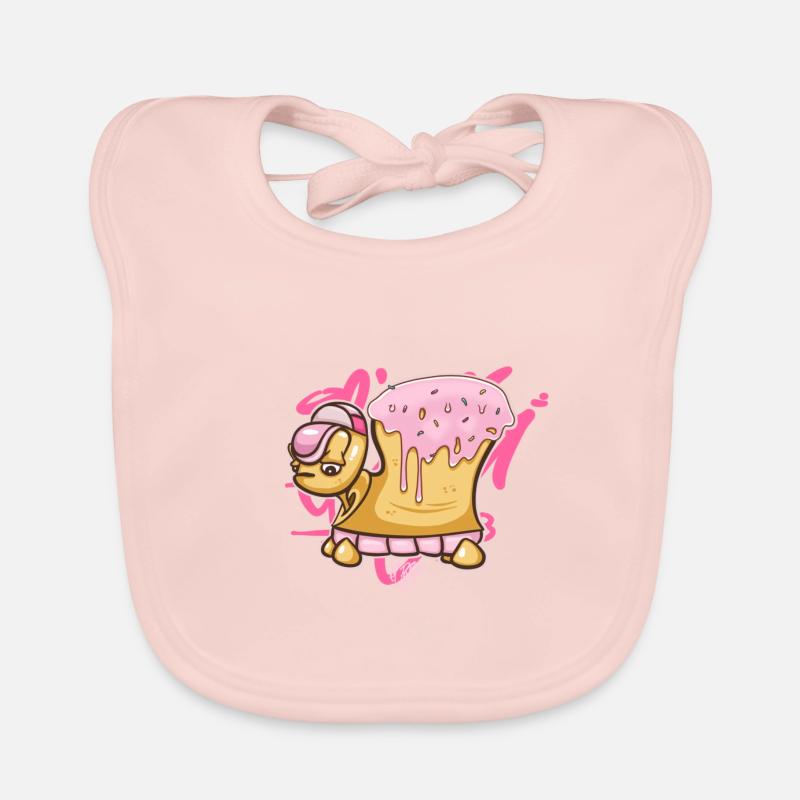 Donut Turtle Doughnut Baby Bio-Lätzchen