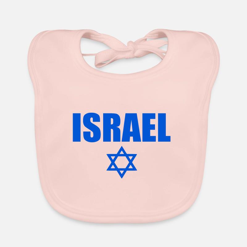 Israel - Bavoir bio Bébé - rose