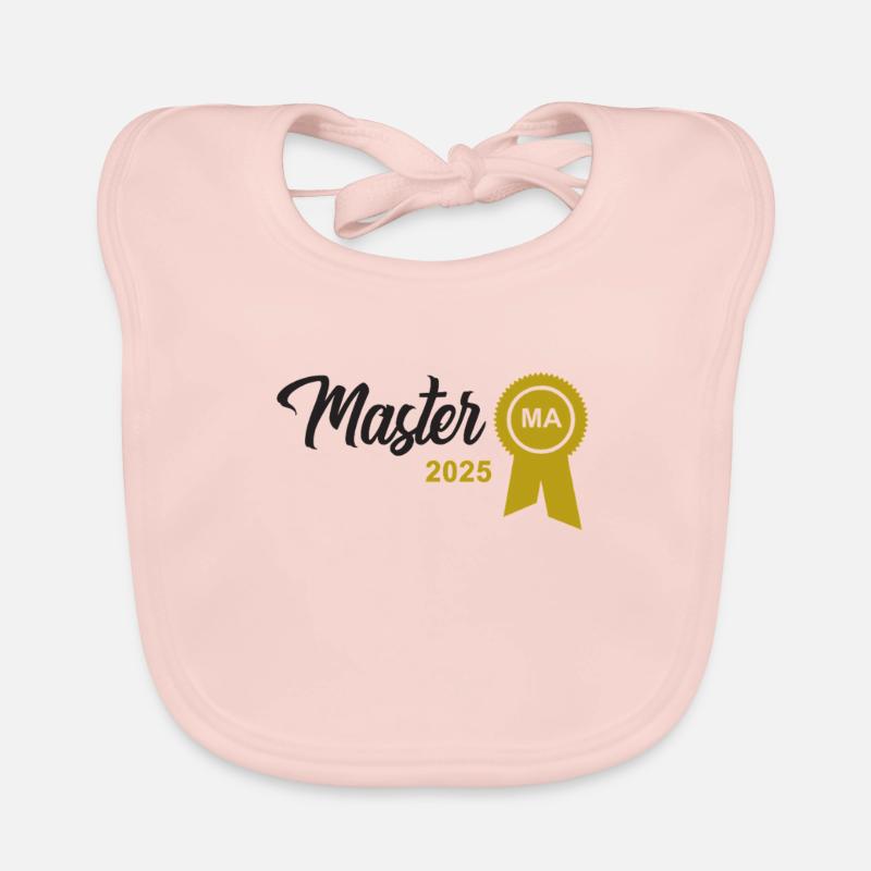 Master 2025 Master's Degree Graduation Graduation Organic Baby Bibs