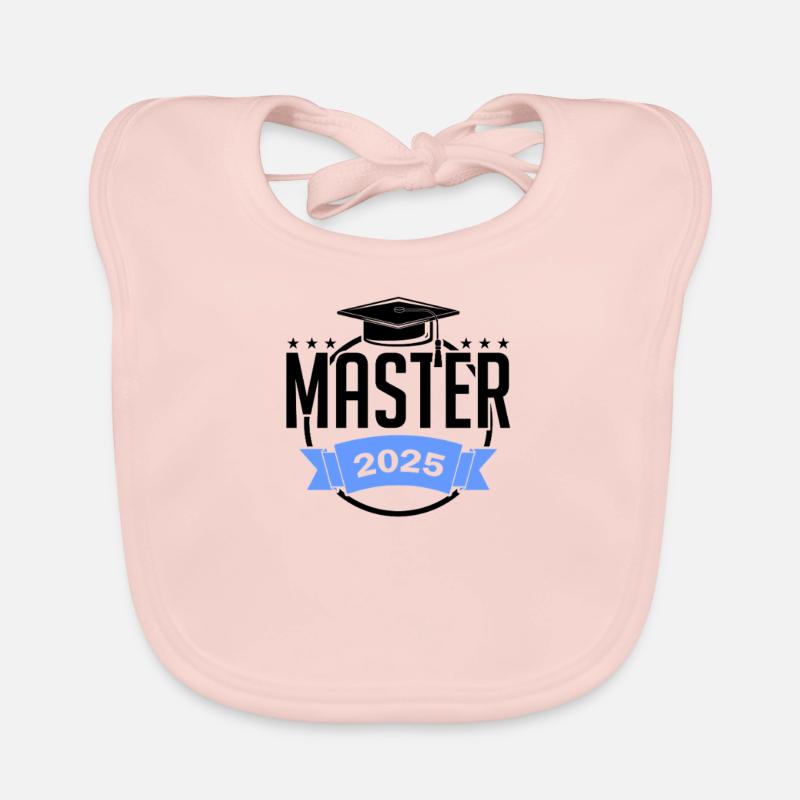 Master 2025 Diplôme de Master Graduation Bavoir bio Bébé
