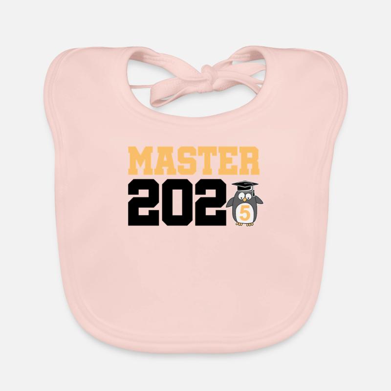 Master 2025 Master's Degree Graduation Graduation Organic Baby Bibs