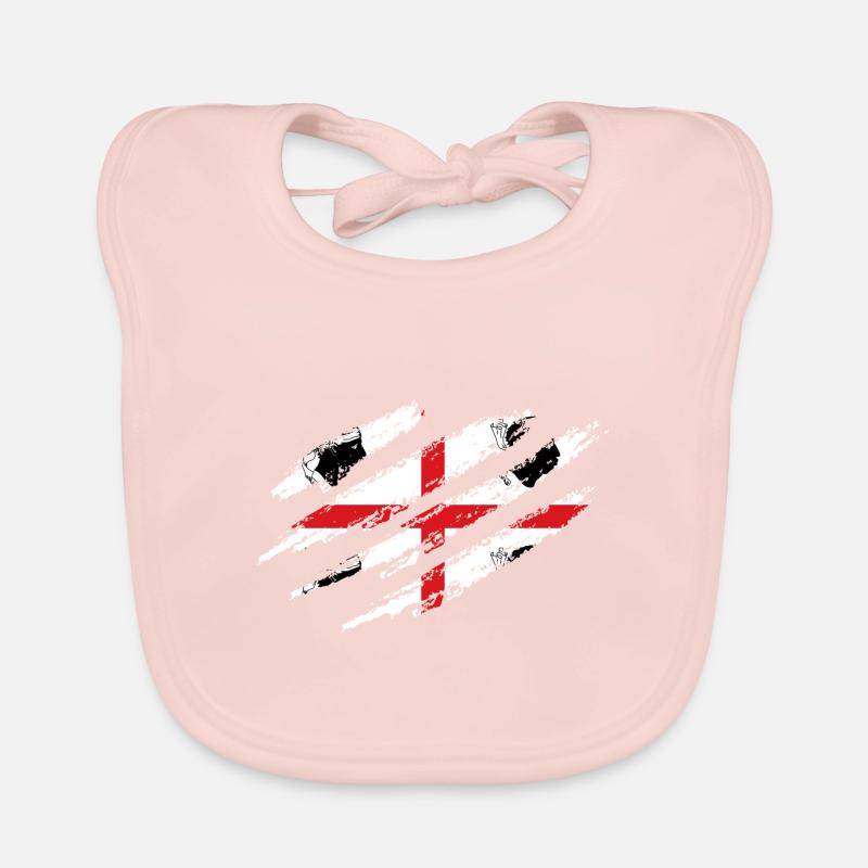Drapeau de la Sardaigne Drapeau de la Sardaigne Drapeau de la Sardaigne Bavoir bio Bébé