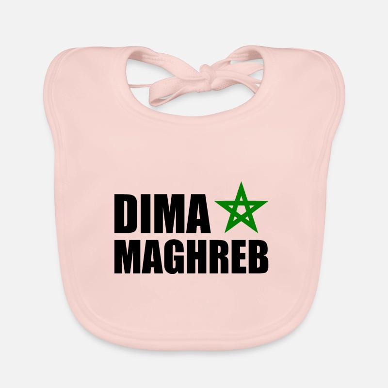 Dima maghreb - maroc - Bavoir bio Bébé - rose