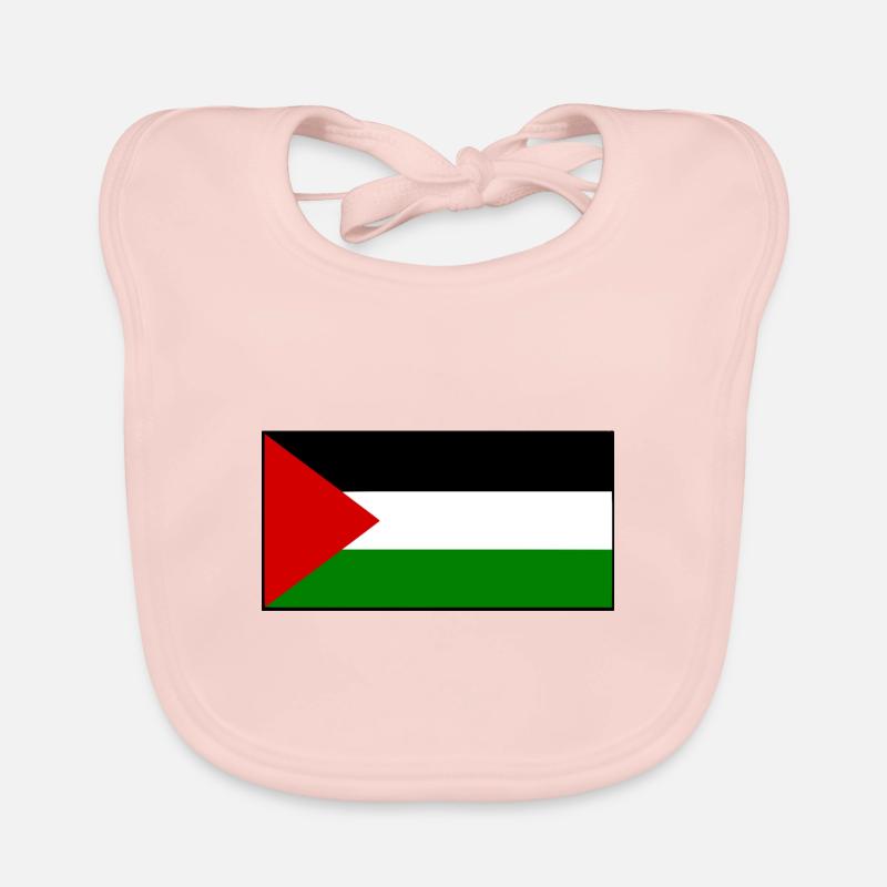 Palestine drapeau de la Palestine - Bavoir bio Bébé - rose