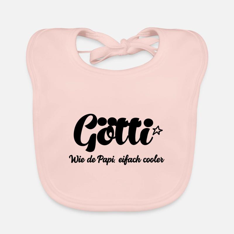 Götti wie de Papi eifach cooler Onkel Schweiz Baby Bio-Lätzchen