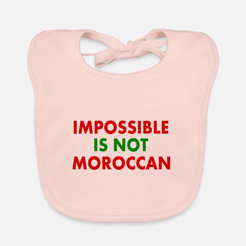 Morocco - impossible is not moroccan Organic Baby Bibs