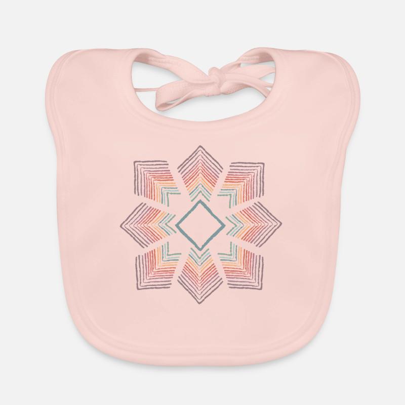 Regenbogen Blume Baby Bio-Lätzchen