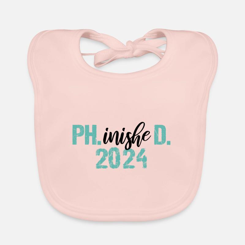 Docteur 2024 Graduation Philistin Dissertation Phd - Bavoir bio Bébé - rose