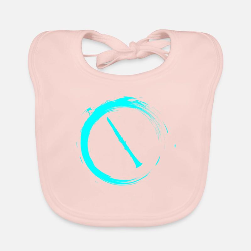 Klarinette - Baby Bio-Lätzchen - Rose