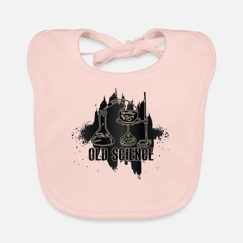 Old Science- Science - Organic Baby Bibs - rose