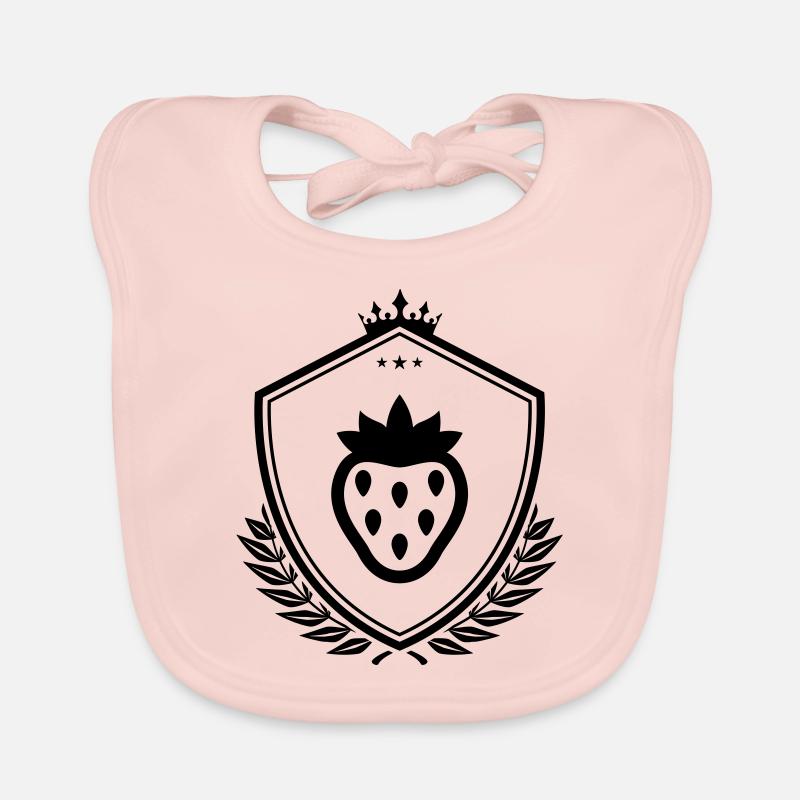 Bouclier de fraise Bavoir bio Bébé