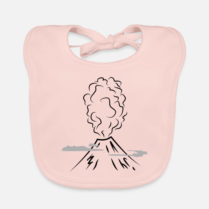 Vulcain - Bavoir bio Bébé - rose