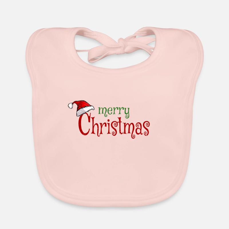 Frohe Weihnachten Baby Bio-Lätzchen
