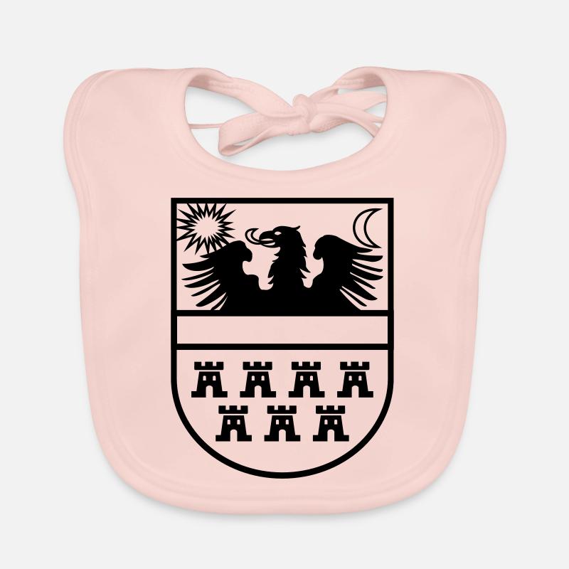 Wappen Siebenbürgen einfarbig Baby Bio-Lätzchen