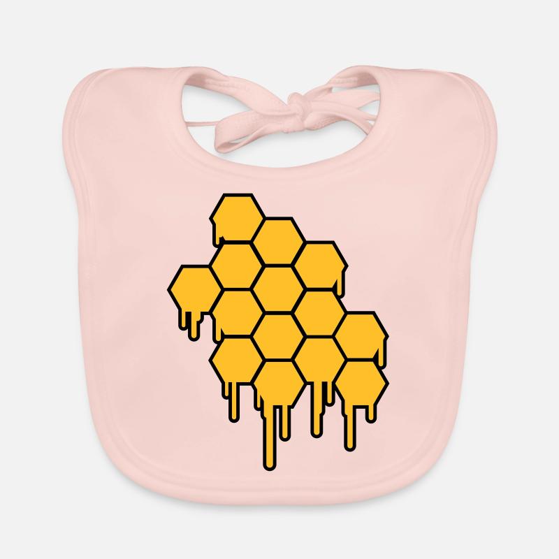 Honeycombs Pattern Baby Bio-Lätzchen