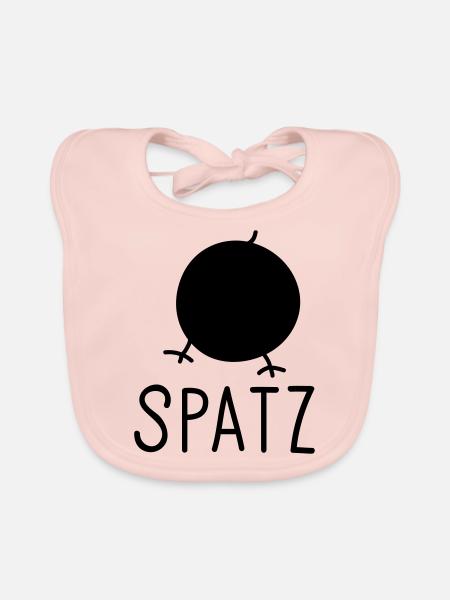 Spatz - Baby Bio-Lätzchen - Rose - Vorne