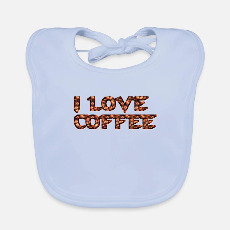 Impression de grains de café Bavoir bio Bébé