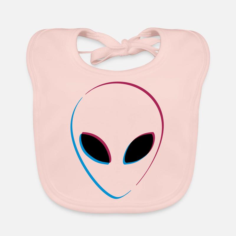 3D Effekt Alien Baby Bio-Lätzchen