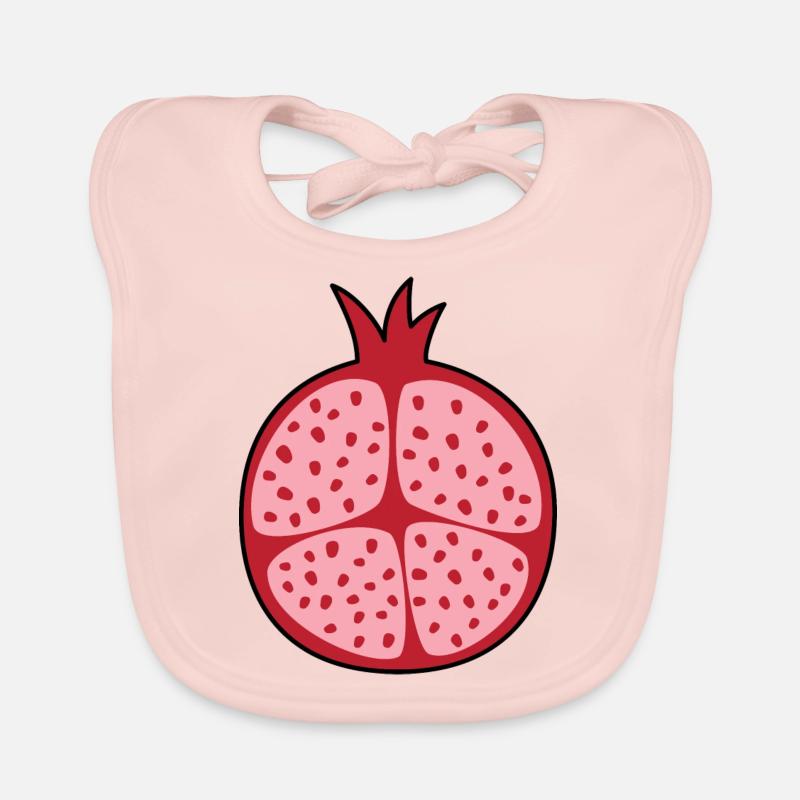 Grenade - Bavoir bio Bébé - rose