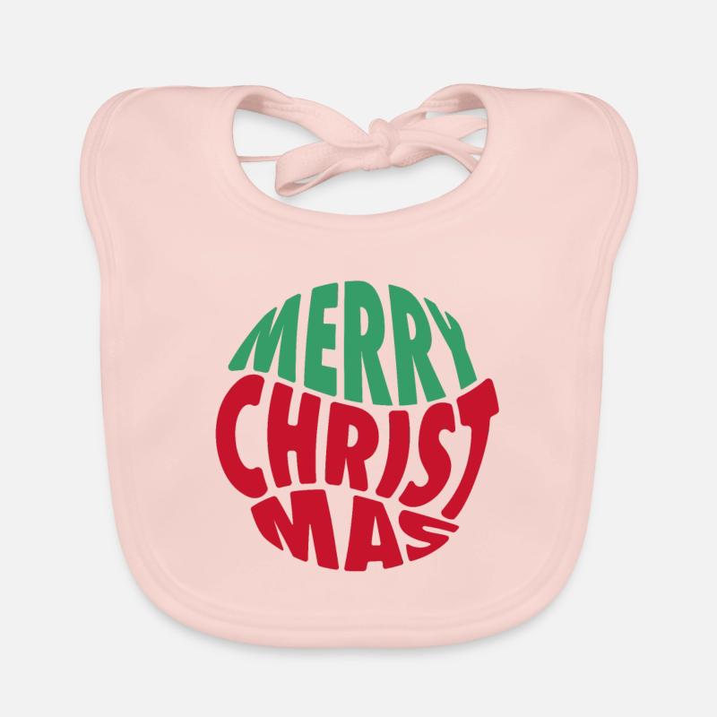 Frohe Weihnachten Baby Bio-Lätzchen