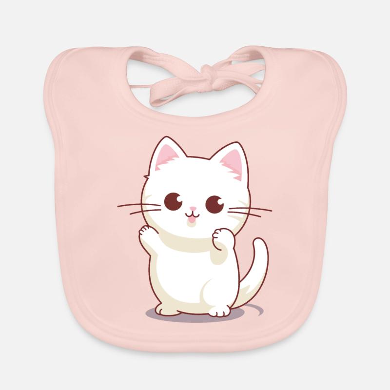 Mignon Kitten Design #6 Bavoir bio Bébé