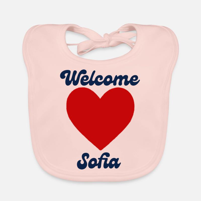 Sofia willkommen Baby Bio-Lätzchen