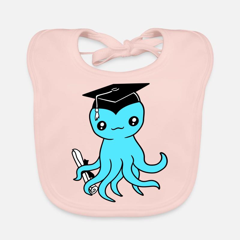 Octopus High School Graduation Passed College Bavoir bio Bébé