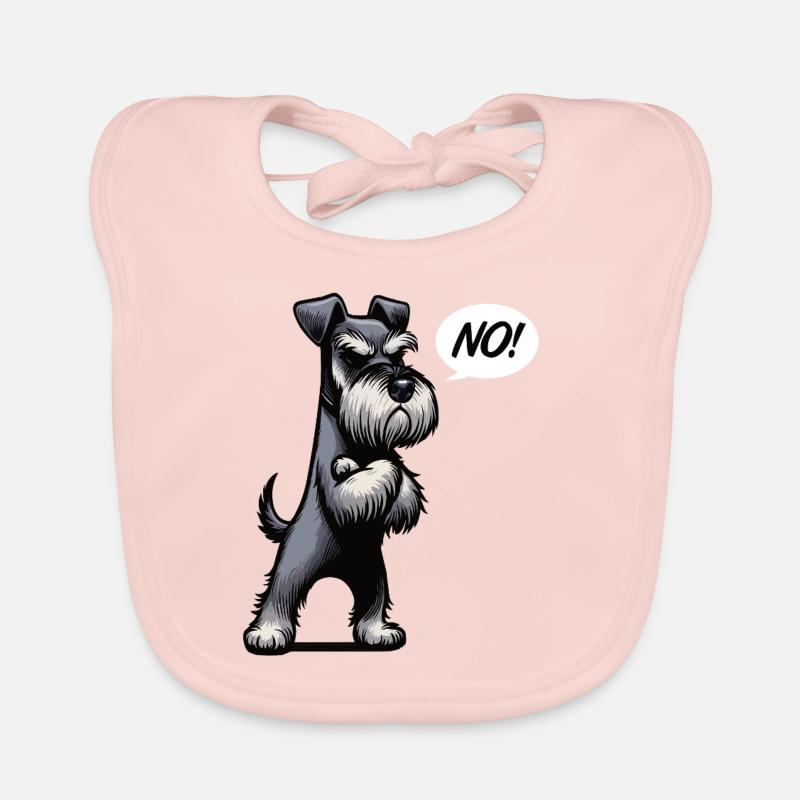 Pas de Schnauzer Schnauzer géant Propriétaire de Schnauzer Bavoir bio Bébé