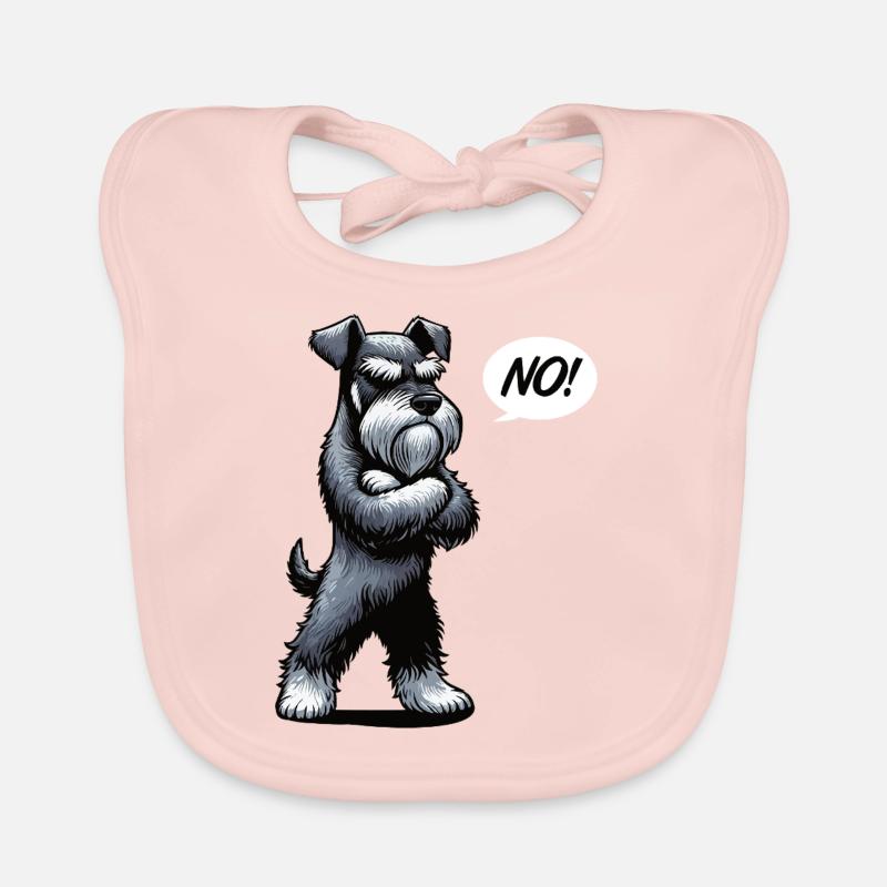Pas de Schnauzer Schnauzer géant Propriétaire de Schnauzer Bavoir bio Bébé