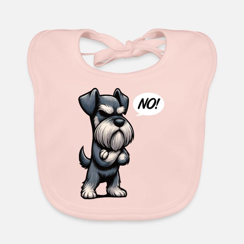 Pas de Schnauzer Schnauzer géant Propriétaire de Schnauzer Bavoir bio Bébé