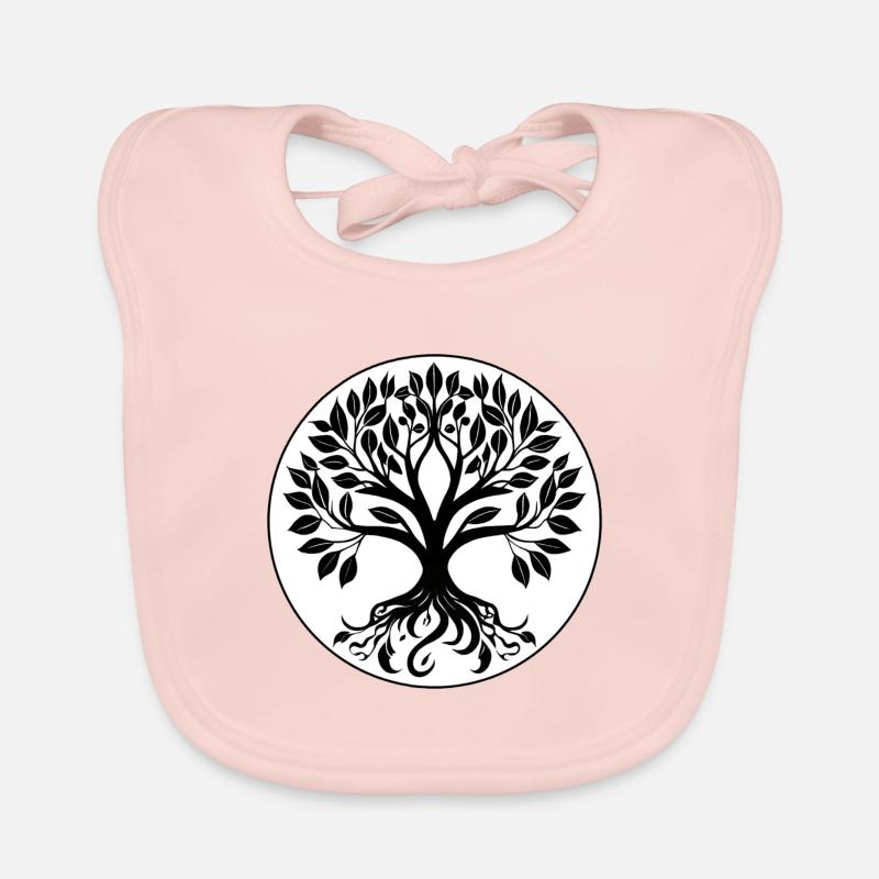 arbre de vie, nature Bavoir bio Bébé