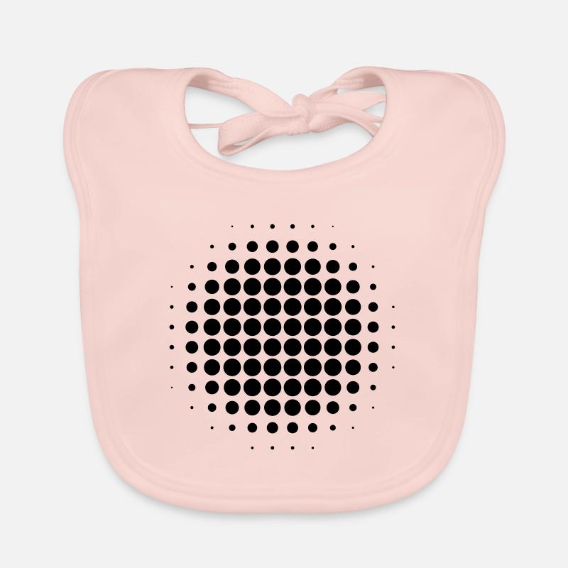 Halftone gift own design vector Organic Baby Bibs