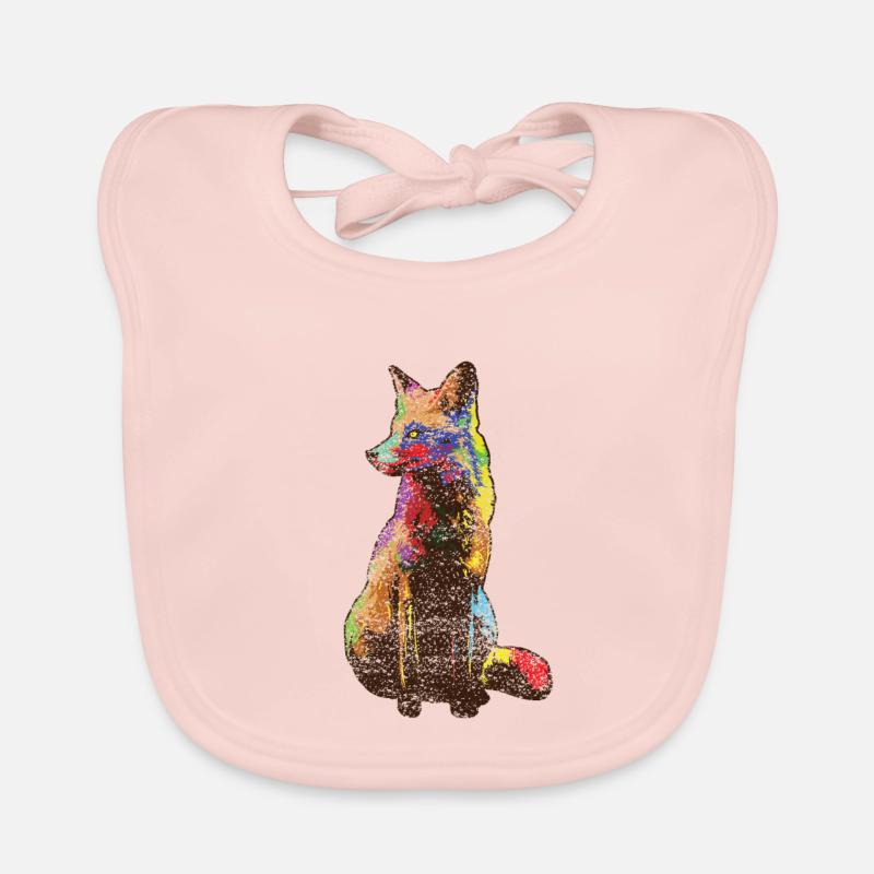 Fuchs - Baby Bio-Lätzchen - Rose