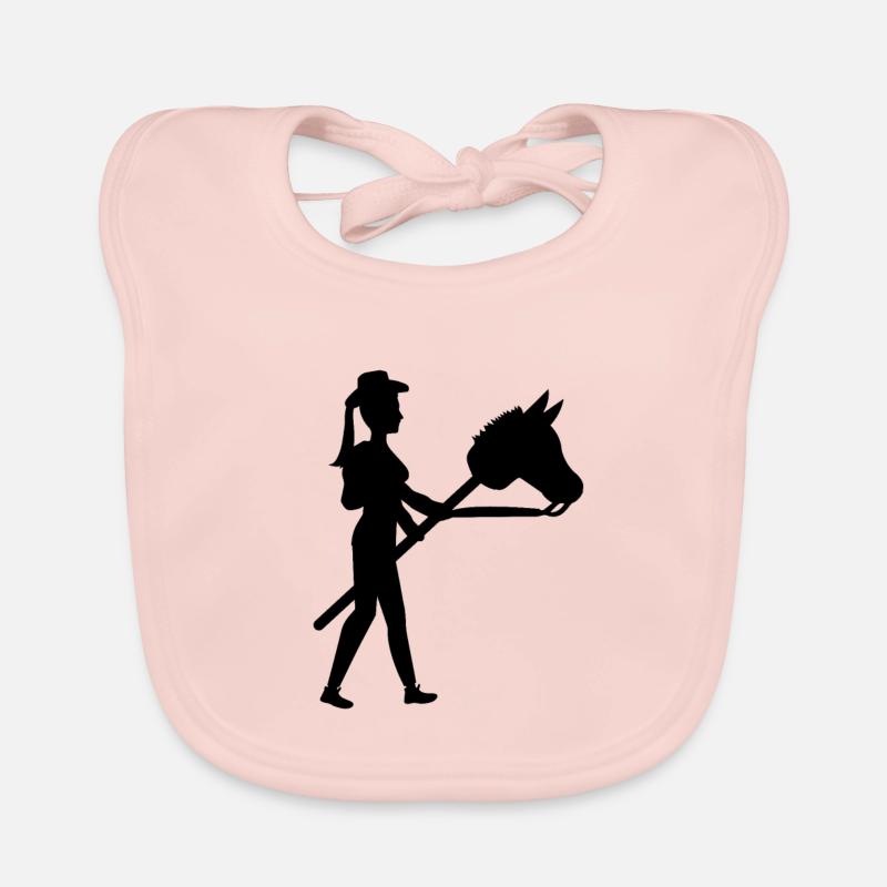 Cheval cadeau de cheval Bavoir bio Bébé
