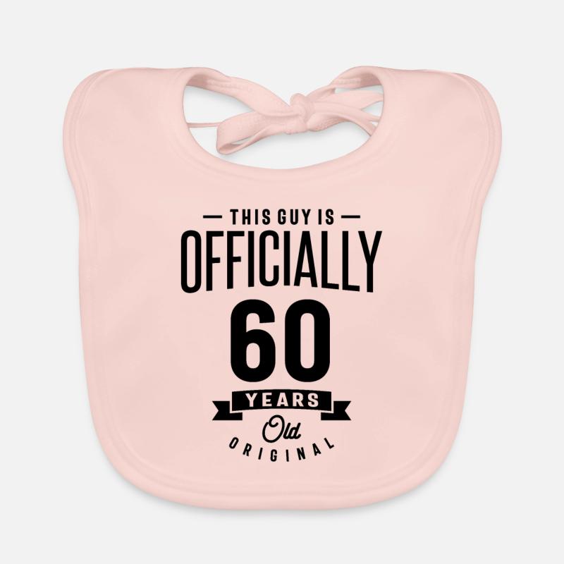 60 Year Old - 60th Birthday Funny Gift Organic Baby Bibs