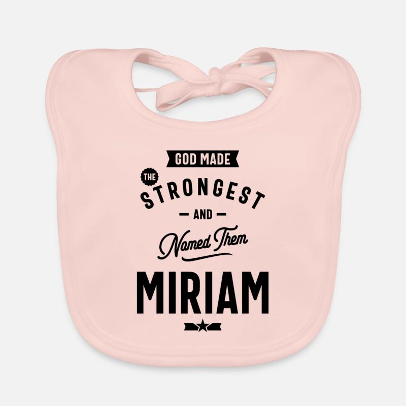 Miriam Personalized Name Birthday Gift Organic Baby Bibs